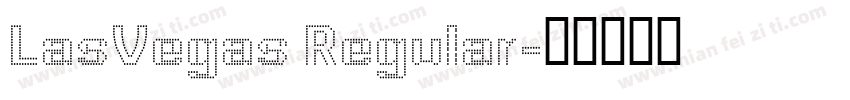 LasVegas Regular字体转换